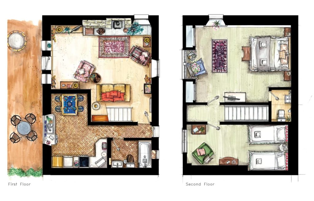 Borders Country Cottages Floor Plan